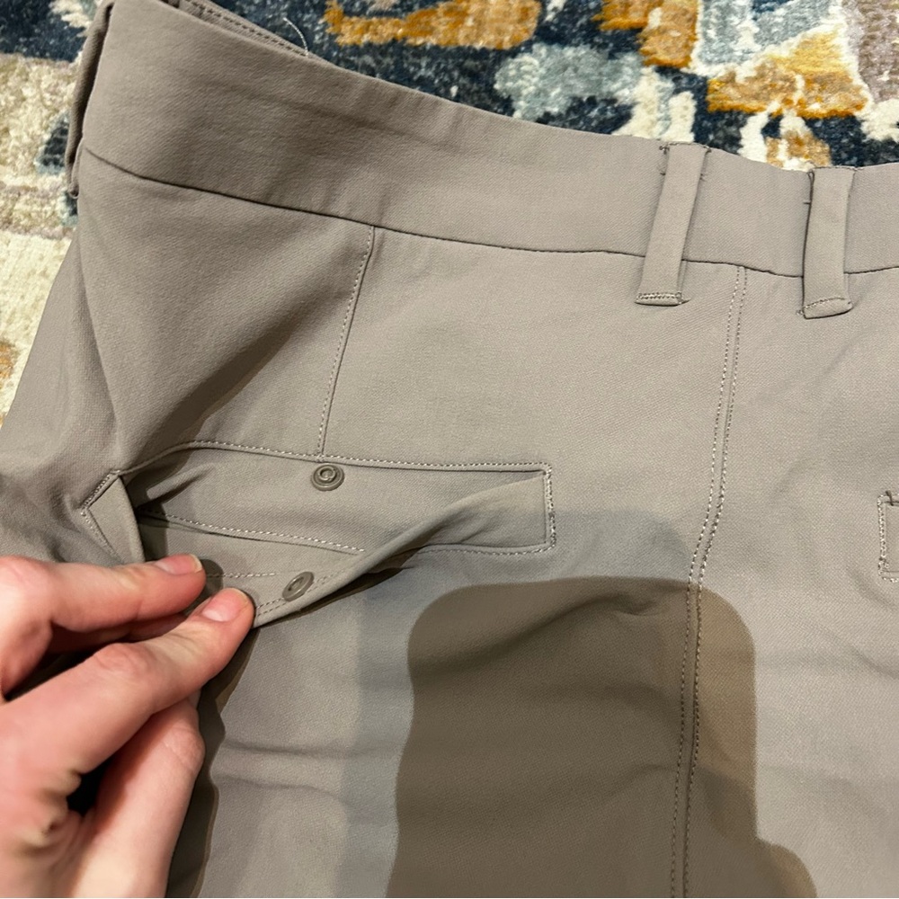 CRZ Yoga Pants Mens Size 33 Brown Casual Chino Active Stretch  - 32” - Picture 6 of 6